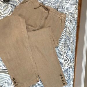 Nicole Miller Linen Pants